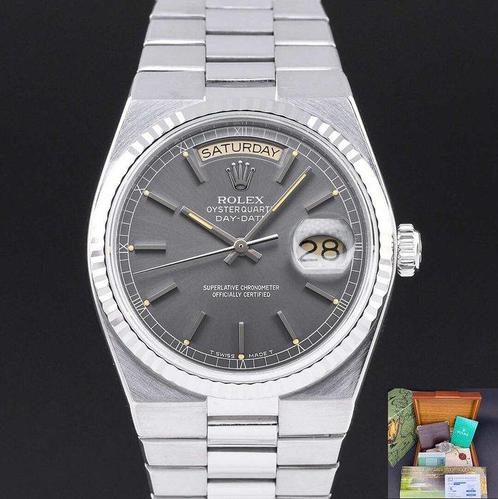 Rolex - Day-Date Oysterquartz - 19019 - Unisex - 1979, Handtassen en Accessoires, Horloges | Heren