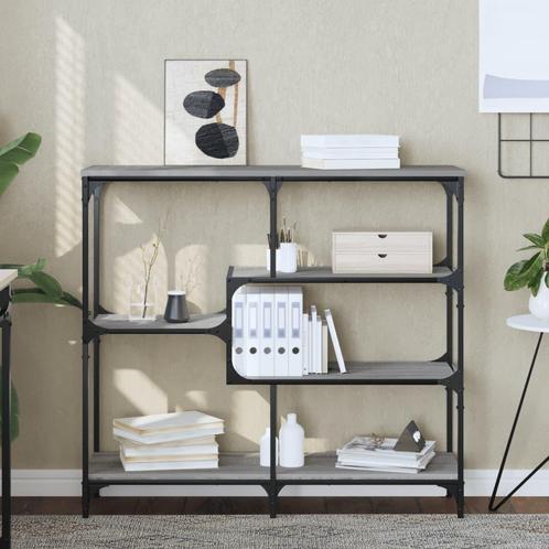 vidaXL Wandtafel 103x32x95 cm bewerkt hout grijs sonoma, Huis en Inrichting, Tafels | Bijzettafels, Nieuw, Verzenden
