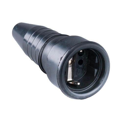 Heavy Duty Rubber Koppeling Plug 16A 250V Met Aarde Pin -, Doe-het-zelf en Bouw, Elektriciteit en Kabels, Verzenden