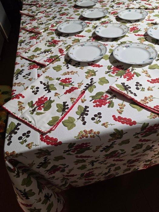 Tafelkleed (19) - 360 cm - 180 cm - Grote tafellaken, Antiek en Kunst, Antiek | Tapijten, Tafelkleden en Textiel
