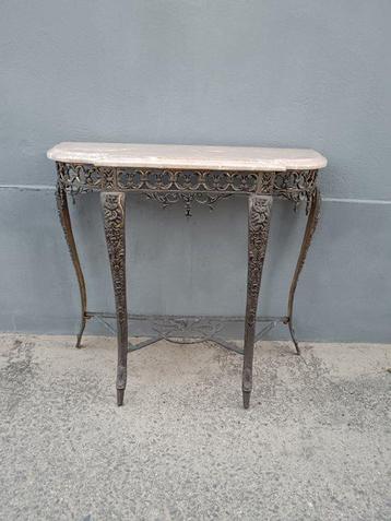 Console - Bronze, Marbre - Console en bronze