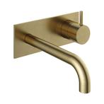 Inbouw Wastafelkraan Met Achterplaat Hotbath Cobber 18cm, Doe-het-zelf en Bouw, Sanitair, Ophalen of Verzenden, Nieuw, Chroom