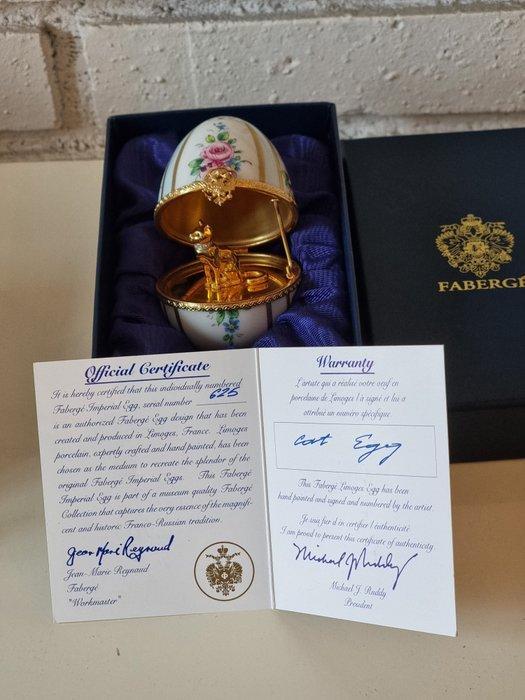 Fabergé ei - Fabergé-ei stijl « kat » nr. 625, Antiquités & Art, Curiosités & Brocante