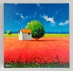 Roberto Mauri (1977) - Casetta tra i papaveri e il mare, Antiek en Kunst
