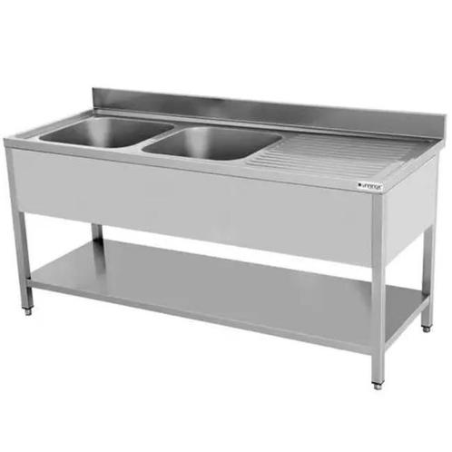 Spoeltafel | ECO | RVS | 2 Spoelbakken (Links) +, Zakelijke goederen, Horeca | Keukenapparatuur, Nieuw in verpakking, Verzenden