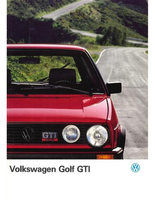 1987 VOLKSWAGEN GOLF GTI 16V BROCHURE NEDERLANDS, Boeken, Auto's | Folders en Tijdschriften
