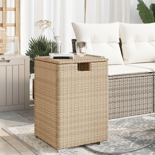 vidaXL Afdekkast voor propaangasfles 40x40x60 cm Poly Rattan, Tuin en Terras, Tuintafels, Nieuw, Verzenden