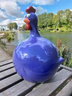 Statue, funny purple balloon chicken - 40 cm - polyresin