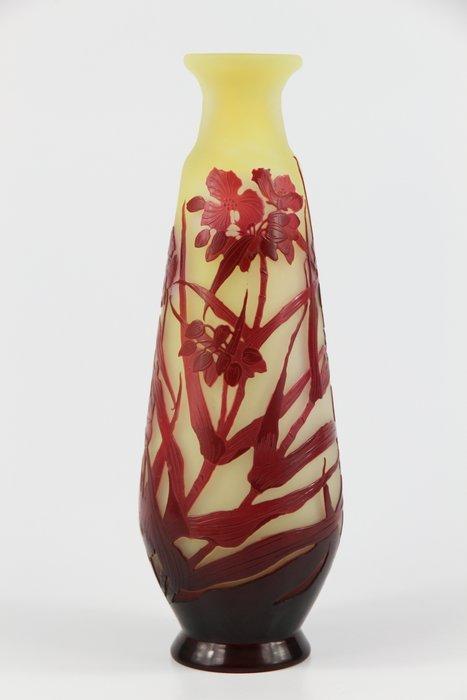 Emile Gallé, Établissements Gallé - Vase - Verre, Antiek en Kunst, Antiek | Meubels | Stoelen en Sofa's