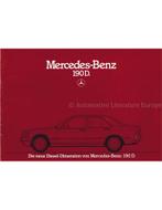 1983 MERCEDES BENZ 190D BROCHURE DUITS