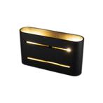 Zwarte LED wandlamp - 2x G9 fitting - IP20 - Petersburgh, Huis en Inrichting, Lampen | Wandlampen, Verzenden, Nieuw, Overige materialen