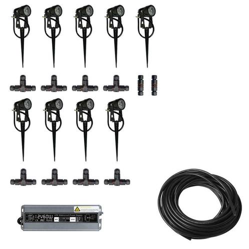 9x LED grond spot - 12V - 3 watt - complete set, Telecommunicatie, Zenders en Ontvangers, Verzenden