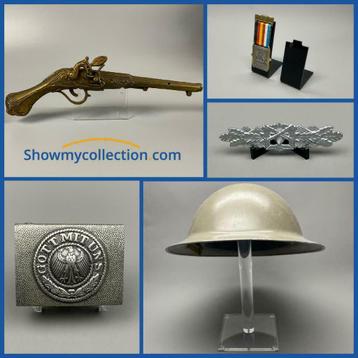 Displays en Standaards Voor Militaria