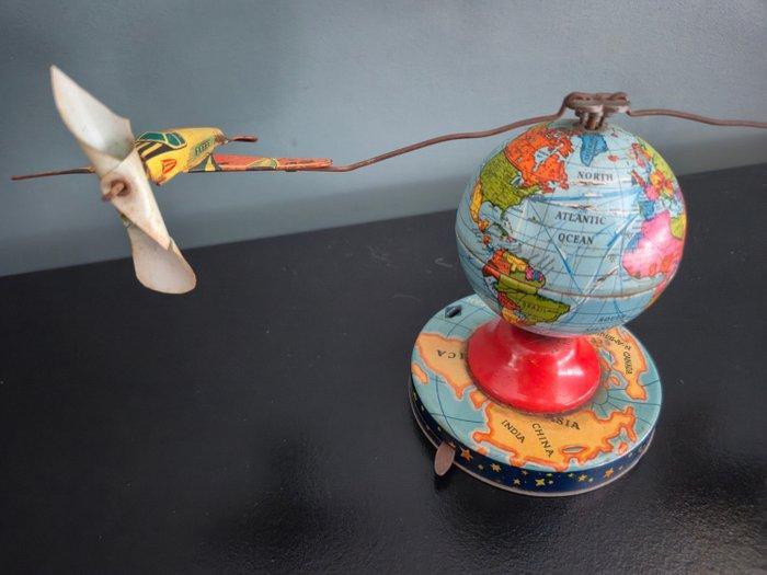 Schopper - Blikken speelgoed - Airplane Tower And Planes, Antiek en Kunst, Antiek | Speelgoed