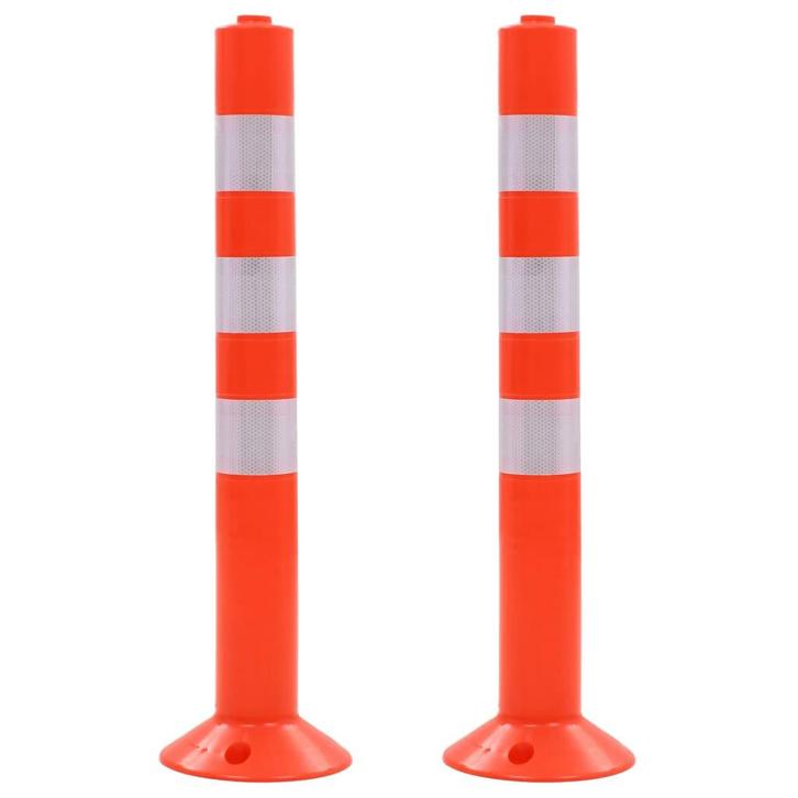 vidaXL Verkeerspalen 75 cm kunststof 2 st, Huis en Inrichting, Overige Huis en Inrichting, Nieuw, Verzenden