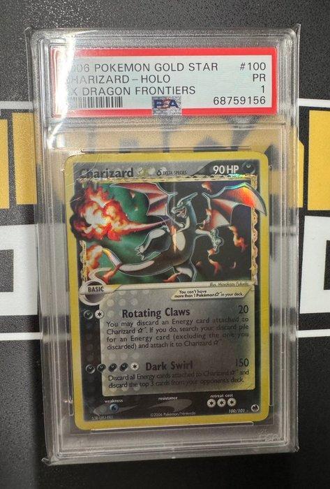 Pokémon - 1 Graded card Pokemon Charizard Gold Star PSA 1 EX, Hobby en Vrije tijd, Verzamelkaartspellen | Pokémon