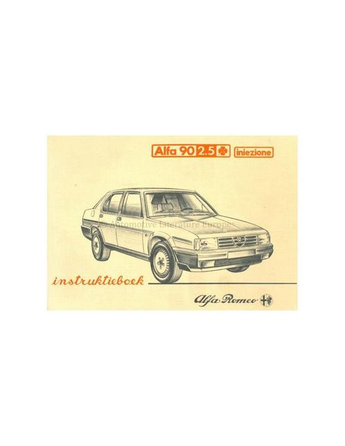 1984 ALFA ROMEO 90 QV 2.5 INIEZIONE INSTRUCTIEBOEKJE, Autos : Divers, Modes d'emploi & Notices d'utilisation