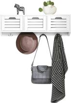 2eChoix | SoBuy FHK19-W Porte-manteau mural - Etagère murale, Ophalen of Verzenden, Nieuw