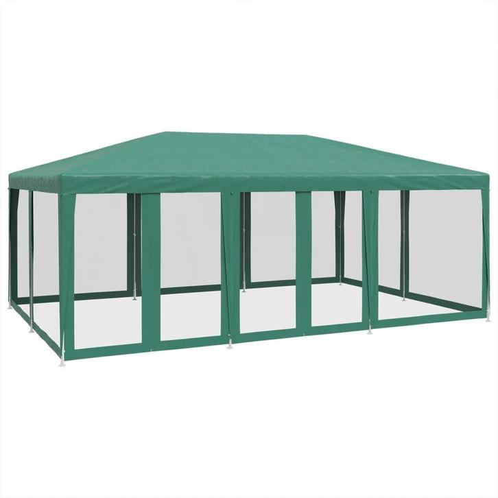 Grote Partytent 6x4m HDPE Groen | Retour Deal | Tuinfeest!, Tuin en Terras, Partytenten, 4 tot 6 meter, 5 tot 8 meter, 2 meter of meer