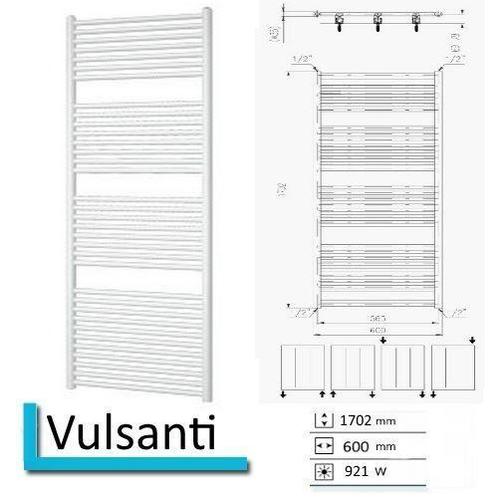 Handdoekradiator Vulsanti 1702 x 600 mm Parelgrijs (Pearl, Bricolage & Construction, Sanitaire, Enlèvement ou Envoi