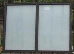 aluminium raam , chassis , venster 217 x 159 zwart ral 9005, 150 tot 225 cm, Nieuw, Raamkozijn, 150 tot 225 cm