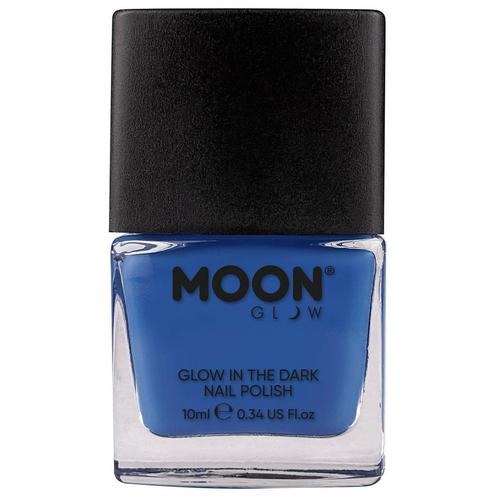 Moon Glow Glow in the Dark Nail Polish Blue 14ml, Hobby en Vrije tijd, Feestartikelen, Nieuw, Verzenden