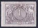 België 1888 - Spoorwegzegel 2e uitgifte, 1F Lilabruin -, Gestempeld