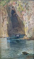 Salvatore Petruolo (1857-1946) - Grotta di Posillipo, Antiquités & Art