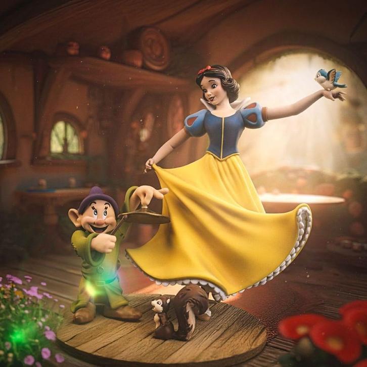 Snow White and the Seven Dwarves Art Scale Statue 1/10 Snow, Verzamelen, Disney, Ophalen of Verzenden