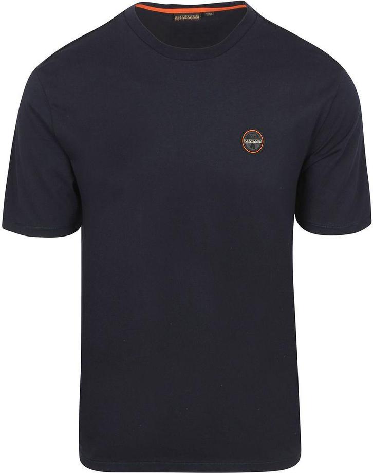 Napapijri Badge T-shirt Navy maat Maat 52/54 (L) Heren, Kleding | Heren, T-shirts, Blauw, Nieuw, Maat 52/54 (L), Verzenden
