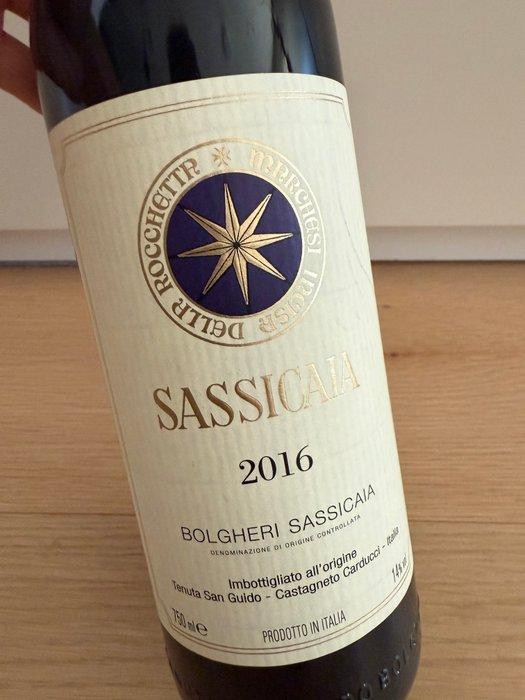 2016 Tenuta San Guido, Sassicaia - Super Tuscans - 1 Fles, Verzamelen, Wijnen