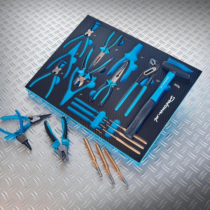 Datona 16-delige tangenset met doorslagen en een hamer in, Doe-het-zelf en Bouw, Gereedschap | Handgereedschap, Ophalen of Verzenden