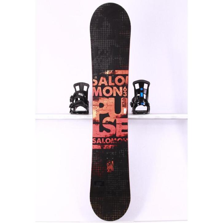 163 snowboard SALOMON PULSE rtl, BLACK/orange, woodcore, sid, Sport en Fitness, Snowboarden, Verzenden