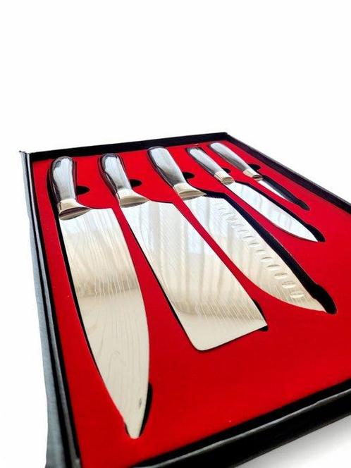 Keukenmes - Santoku - Japanse professionele messenset -, Antiek en Kunst, Antiek | Keukengerei