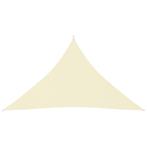 vidaXL Zonnescherm driehoekig 5x5x6 m oxford stof crèmekleur