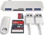 5 in 1 Aluminium DrPhone Combo Hub USB Type C 3x USB 3.0 /, Nieuw, Verzenden