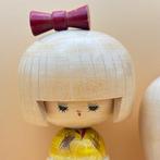 Set van 2 creatieve Kokeshi-poppen – door Takeshi («