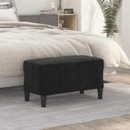 vidaXL Bankje 70x35x41 cm fluweel zwart, Huis en Inrichting, Verzenden, Nieuw