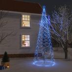 vidaXL Kerstboom met metalen paal en 1400 blauwe LEDs 5 m, Nieuw, Verzenden