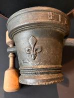 Mortier et pilon - fonte de fer ancien, Antiek en Kunst