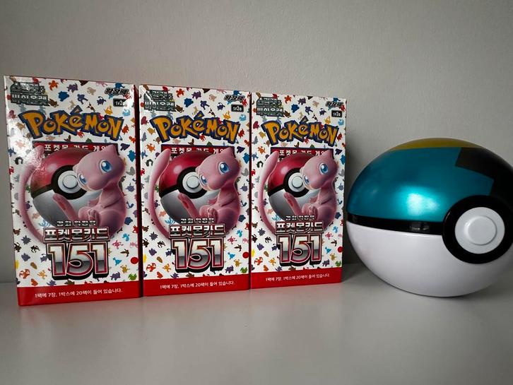 pokemon 151 Koreaanse booster box, Hobby en Vrije tijd, Verzamelkaartspellen | Pokémon, Boosterbox, Nieuw, Foil, Ophalen of Verzenden