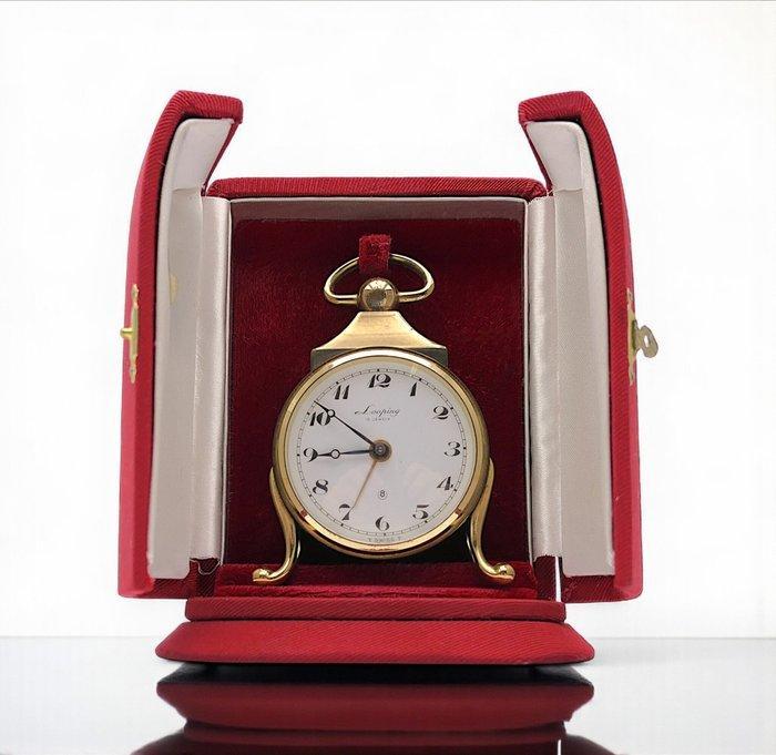 Wekker (2) - Looping 15 Jewels - Messing - 1950-1960 -, Antiek en Kunst, Antiek | Klokken