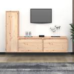 vidaXL Tv-meubelen 3 st massief grenenhout, Huis en Inrichting, Kasten |Televisiemeubels, Nieuw, Verzenden