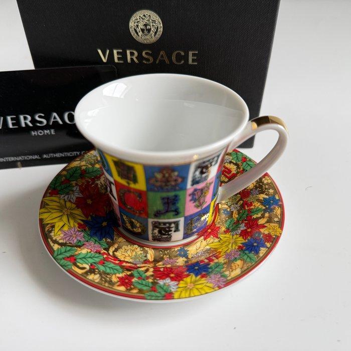 Rosenthal - Versace - Kop en schotel - Espressotasse mit, Antiek en Kunst, Antiek | Glaswerk en Kristal