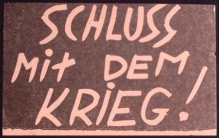 Anti Duits Strooibiljet MAAK EEN EINDE AAN DE OORLOG!, Verzamelen, Militaria | Tweede Wereldoorlog, Foto of Poster, Verzenden