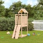 vidaXL Speelhuis met klimwand massief grenenhout, Kinderen en Baby's, Verzenden, Nieuw