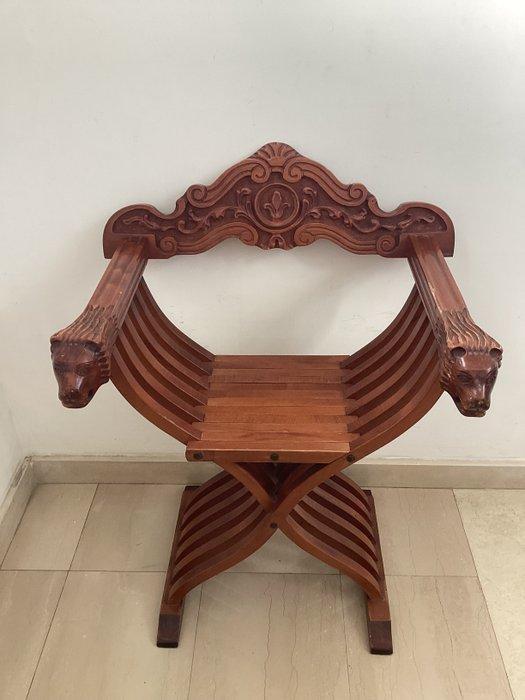 Stoel - Beuken - Sedia Savonarola, Antiek en Kunst, Curiosa en Brocante