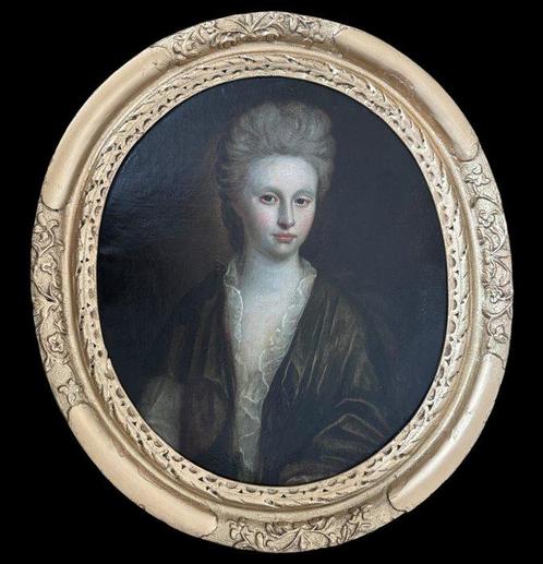 Sir Godfrey Kneller (1646-1723), Cercle de - A half - length, Antiek en Kunst, Kunst | Schilderijen | Klassiek