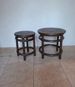 Tafel - Bamboe - Twee bijzettafels
