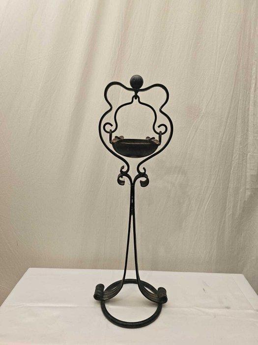 Asbak - Art Deco IJzeren Asbak in Gebogen Design - IJzer, Antiek en Kunst, Kunst | Designobjecten